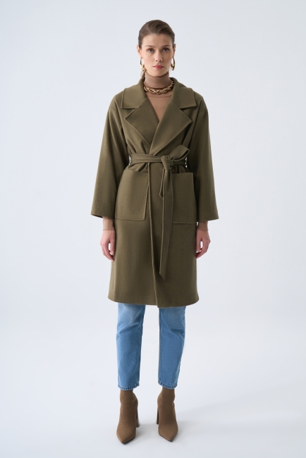 Mizalle Torba Cepli Basıc Kaşe Dokulu Haki Kaban - Mizalle (1)