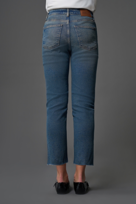 Flare Paça Denim O. Mavi Pantolon · 5