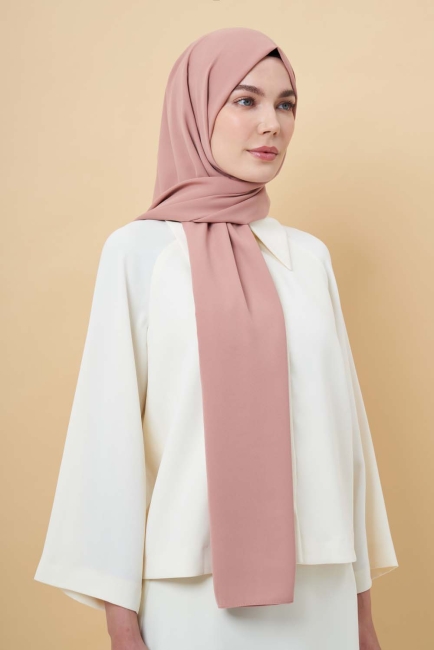 Mizalle Kiremit Rengi Medine İpeği Şal - Mizalle (1)