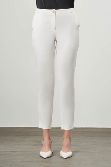 Klasik Bsc Ekru Pantolon - Mizalle