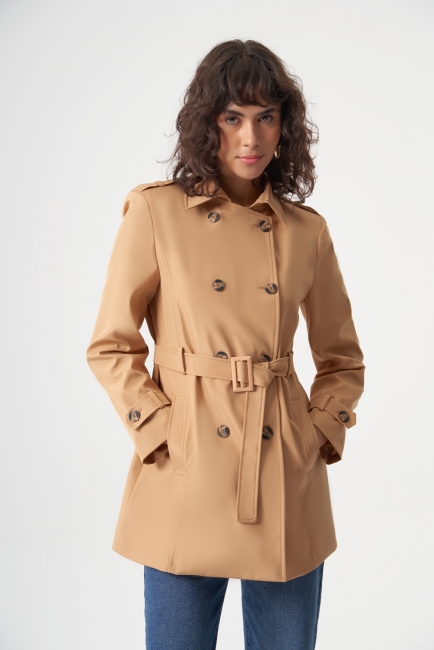 Mizalle Camel Premium Mac Trençkot - Mizalle (1)