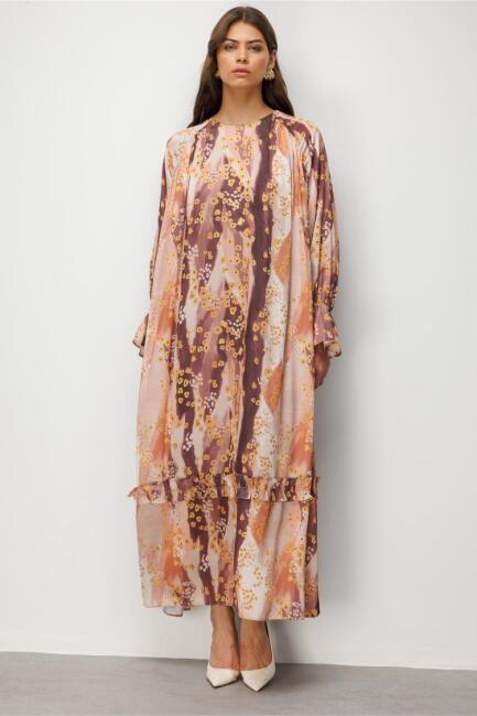Mizalle Floral Detaylı Maksi Elbise - Mizalle (1)
