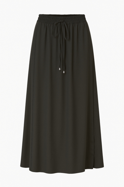 Mizalle Modal Karışımlı Antrasit Maksi Evaze Etek - Mizalle (1)