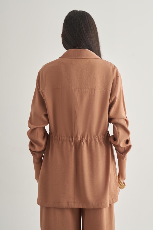 Mizalle Modal Karışımlı Fermuarlı Camel Tunik · 5