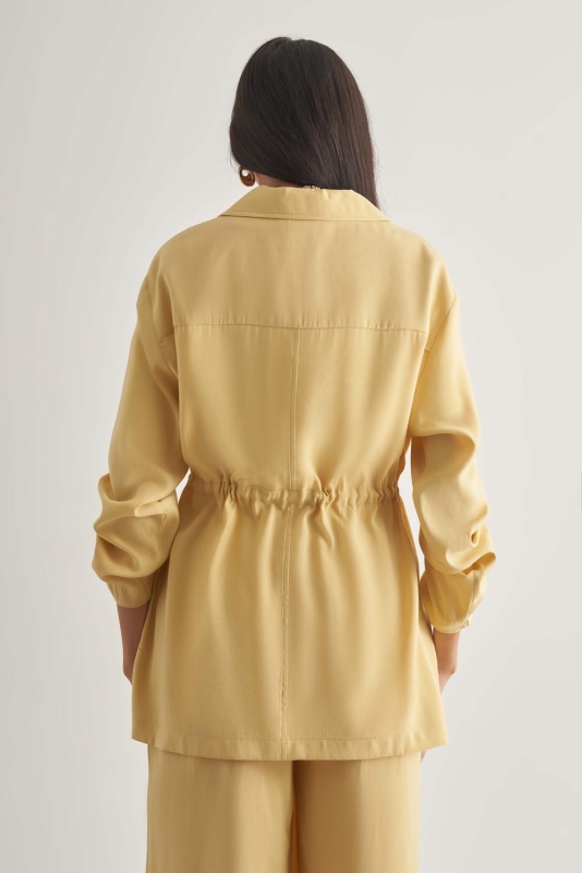 Mizalle Modal Karışımlı Fermuarlı Sarı Tunik · 5
