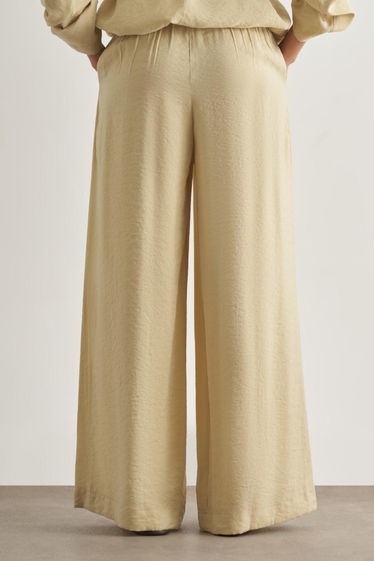 Mizalle Modal Karışımlı Rahat Kesim Beli Lastikli Su Yeşili Pantolon · 5