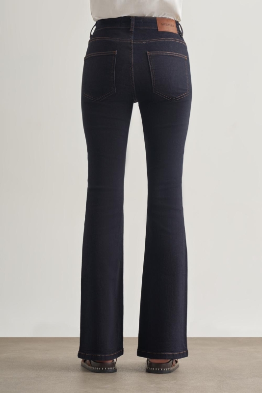 Mizalle Skinny Fit Flare Paça Lacivert Denim Pantolon · 4