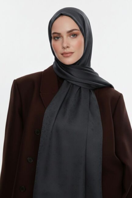 Mizalle & YAQA Filigranlı Haki Şal - Mizalle