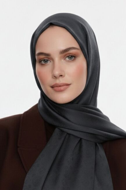 Mizalle & YAQA Filigranlı Haki Şal - Mizalle (1)