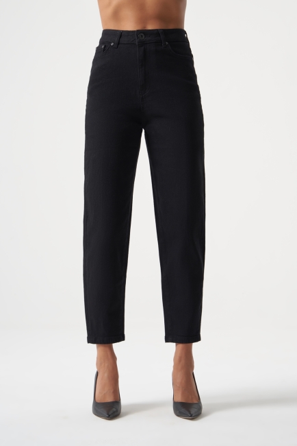 MZL Siyah Dar Kesim Bilek Boyu Denim Pantolon - MZL (1)