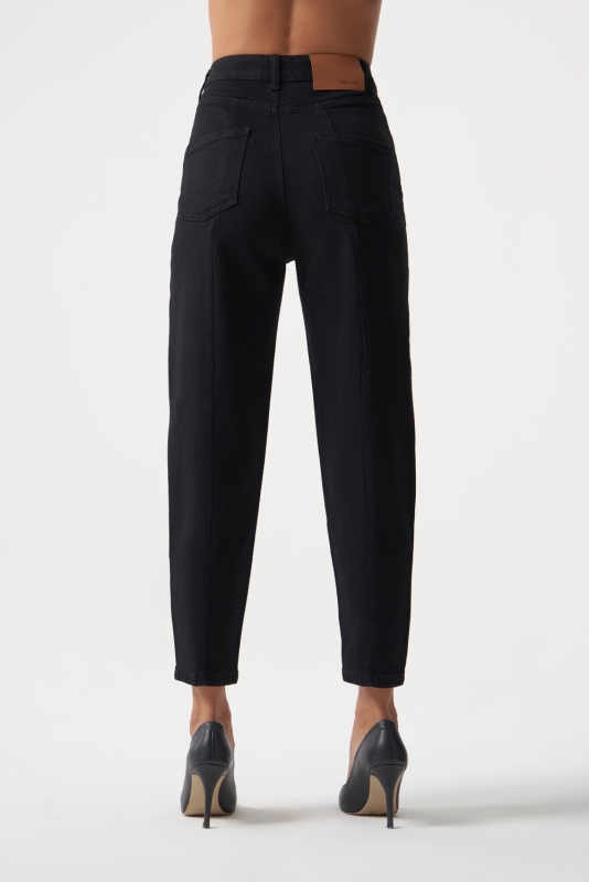 MZL Siyah Dar Kesim Bilek Boyu Denim Pantolon · 4