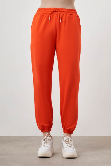 Mizalle Nar Çiçeği Pamuklu Jogger Pantolon - Mizalle