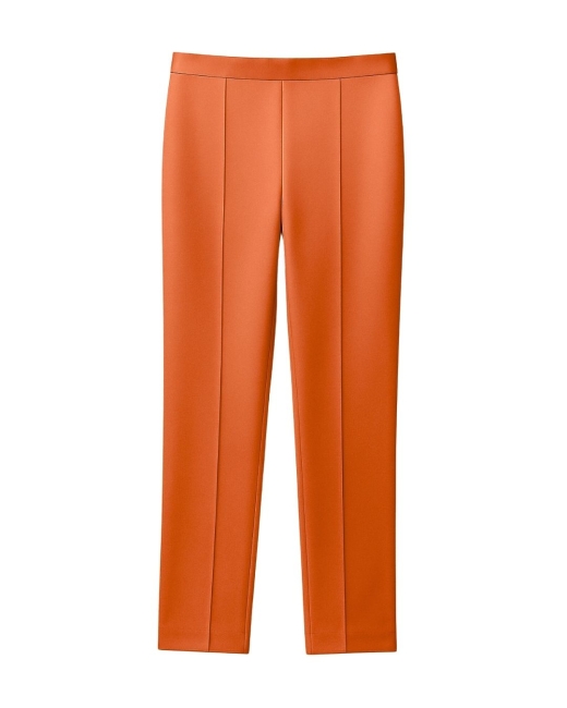 Mizalle Nar Çiçeği Saten Krep Rahat Kesimli Pantolon - Mizalle (1)