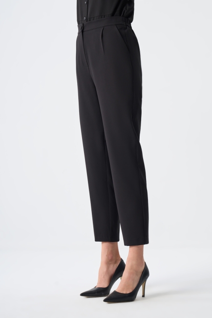 Mizalle Siyah Tek Pile Klasik Siyah Pantolon - Mizalle (1)