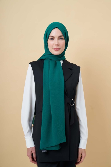 Mizalle Zümrüt Yeşili Jazz Şal - Mizalle